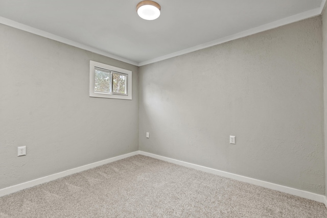 17465 Rapids Dr, Hersey, MI 49639 - carpeted spare room with baseboards and crown molding