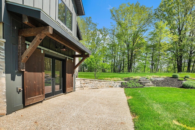 4035 136th Ave, Hamilton, MI 49419 - view of patio / terrace featuring french doors
