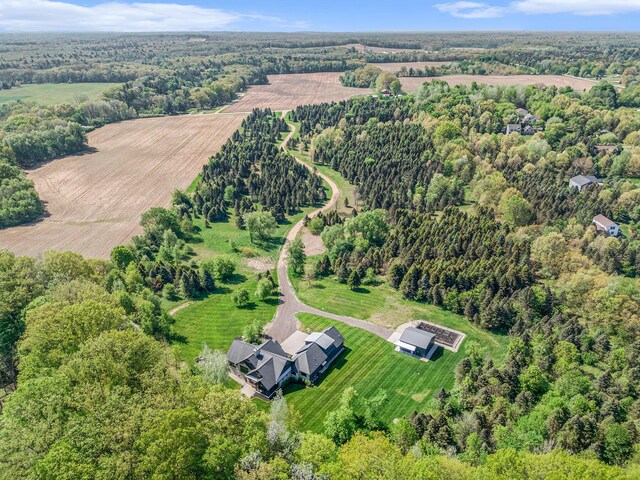 4035 136th Ave, Hamilton, MI 49419 - view of property location with rural landscape and a heavily wooded area