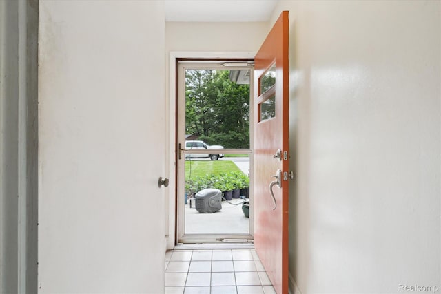 1220 Minglewood Way, Ann Arbor, MI 48103 - doorway to outside featuring light tile patterned floors