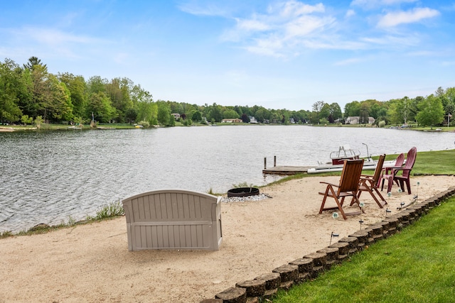 9228 Main St, Canadian Lakes, MI 49346 - water view with a dock