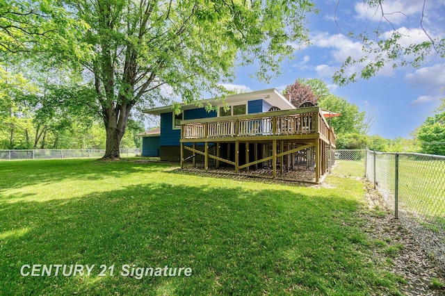 1825 E Chippewa River Rd, Midland, MI 48640 - rear view of house featuring a wooden deck