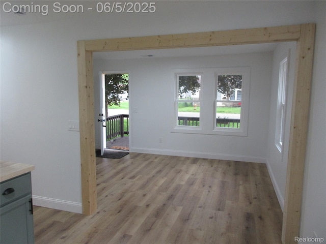 2220 E Bergin Ave, Burton, MI 48529 - empty room featuring light wood-style flooring and baseboards