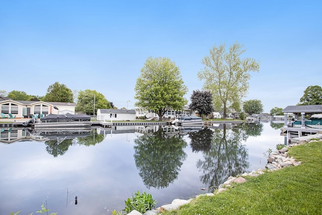 12657 Blue Lagoon Rd, Shelbyville, MI 49344 - dock featuring a water view