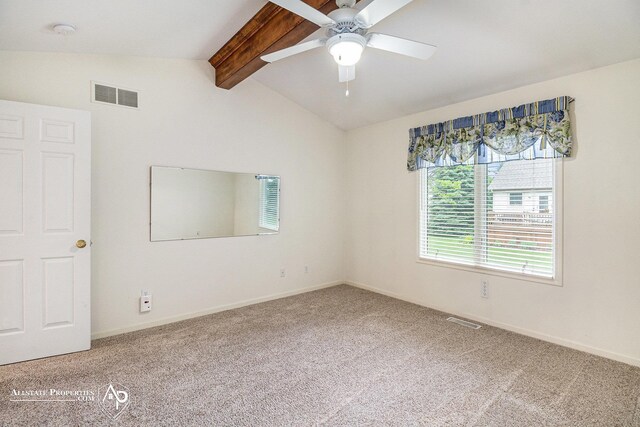 6063 Steeplechase Dr, Grand Blanc, MI 48439 - carpeted spare room with a smoke detector, ceiling fan, and baseboards