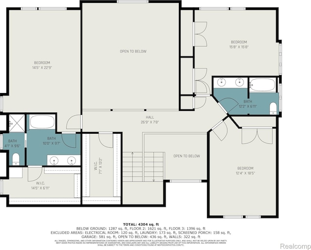 785 River Bend Dr, Rochester Hills, MI 48307 - floor plan / room layout