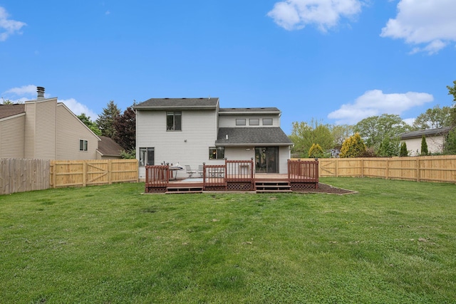 3360 Brook Trl SE, Grand Rapids, MI 49508 - rear view of property featuring a wooden deck and a shingled roof