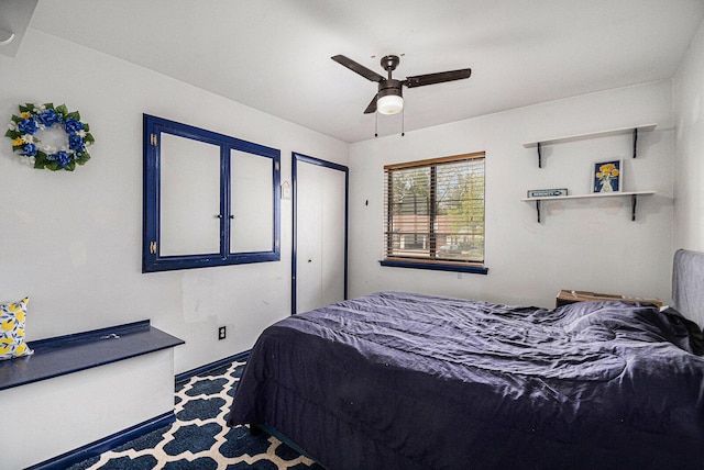 608 N Wickshire Ln, Durand, MI 48429 - bedroom with ceiling fan