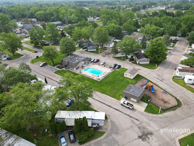 229 Spear St SW, Grand Rapids, MI 49548 - drone / aerial view of a pool