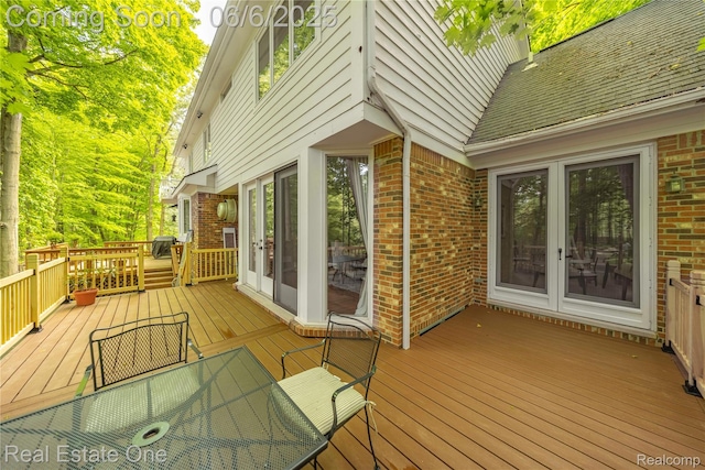 6212 Bromley Ct, West Bloomfield, MI 48322 - deck featuring french doors
