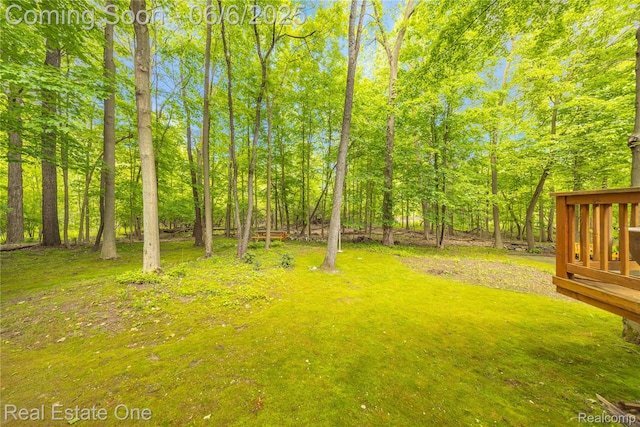 6212 Bromley Ct, West Bloomfield, MI 48322 - view of yard with a deck
