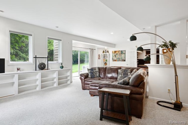 3468 High Hillcrest Dr, Howell, MI 48843 - living area with carpet