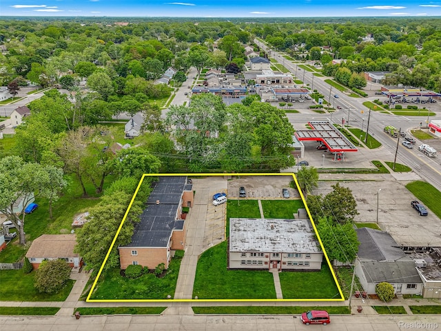 5701-5707 Woodward St, Dearborn, MI 48184 - aerial view of property's location with property parcel outlined