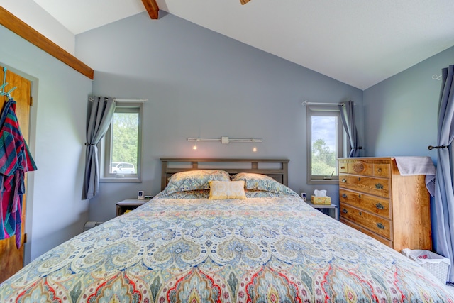 4470 Peach Ridge Ave NW, Grand Rapids, MI 49544 - bedroom with beam ceiling and high vaulted ceiling