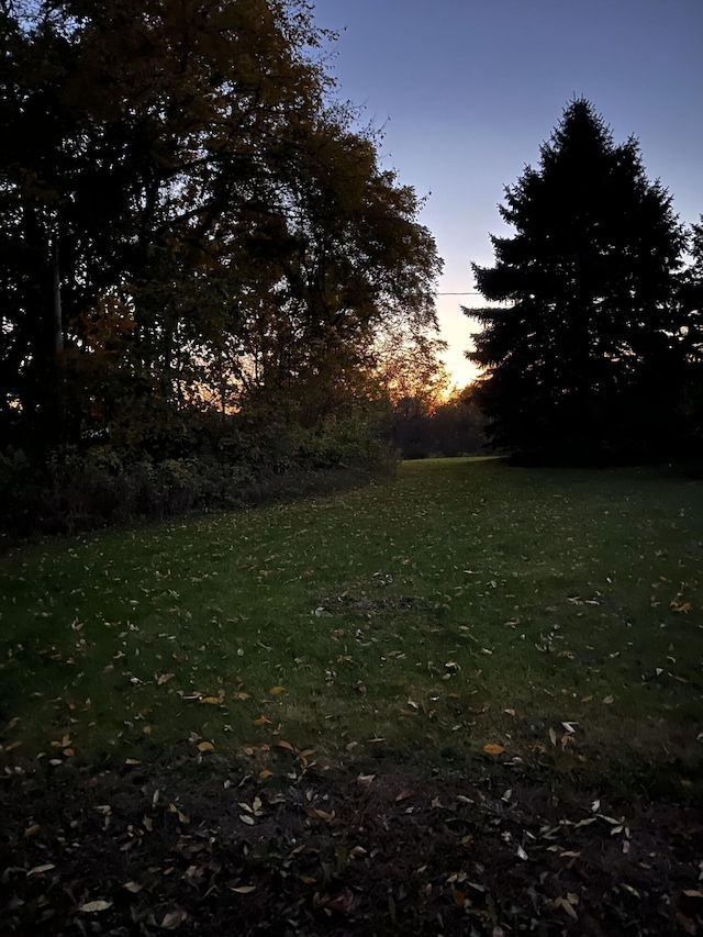 4470 Peach Ridge Ave NW, Grand Rapids, MI 49544 - yard at dusk with a yard