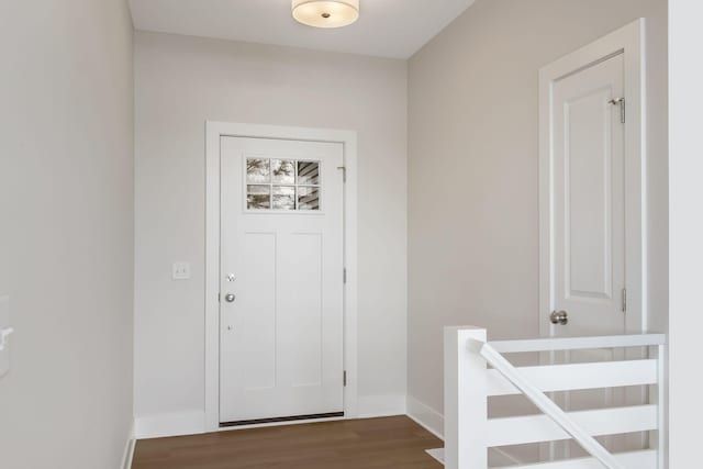 14984 Fillmore St, West Olive, MI 49460 - entryway featuring wood finished floors and baseboards