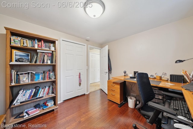 2831 Aurora Dr, Lake Orion, MI 48360 - office featuring hardwood / wood-style flooring
