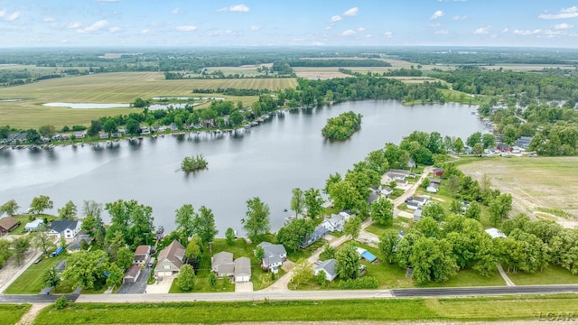 227 Lake View Dr, Hudson, MI 49247 - aerial view of residential area with a nearby body of water