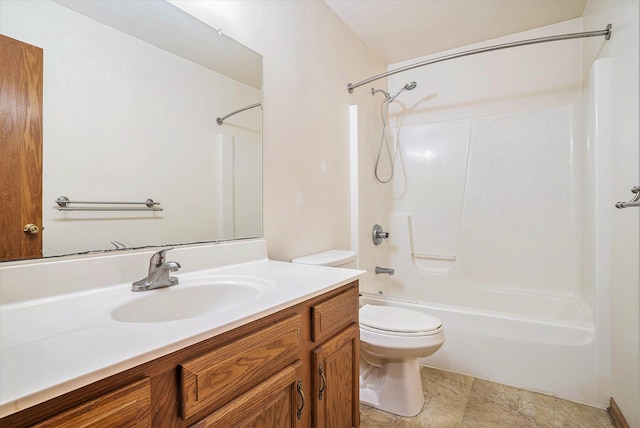 298 Chasseral Ct NW, Comstock Park, MI 49321 - full bathroom with toilet, bathtub / shower combination, and vanity