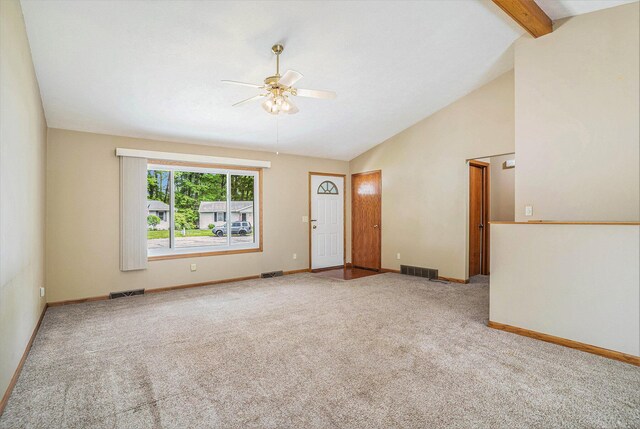298 Chasseral Ct NW, Comstock Park, MI 49321 - carpeted empty room featuring ceiling fan and baseboards