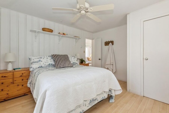 15826 Lakeshore Rd Unit 1, Union Pier, MI 49129 - bedroom featuring wood finished floors and a ceiling fan