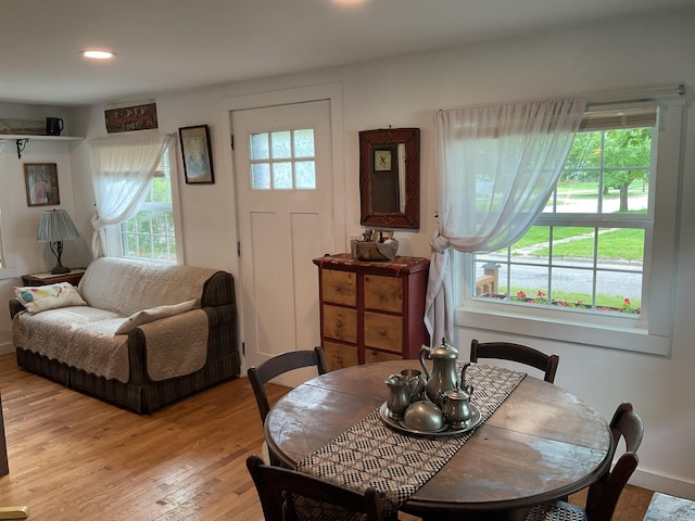 50 N Sprague St, Coldwater, MI 49036 - dining area with light wood-style floors and recessed lighting