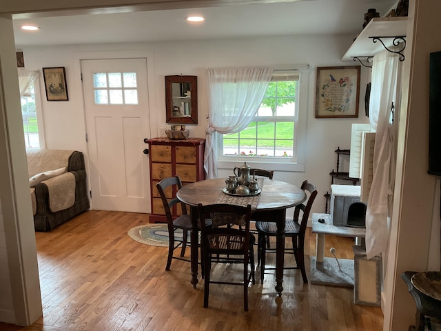 50 N Sprague St, Coldwater, MI 49036 - dining room featuring light wood-style floors and recessed lighting