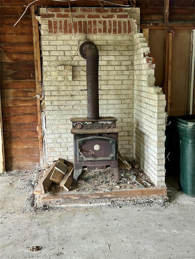 2935 Jackson Blvd, Highland, MI 48356 - detailed view of a wood stove