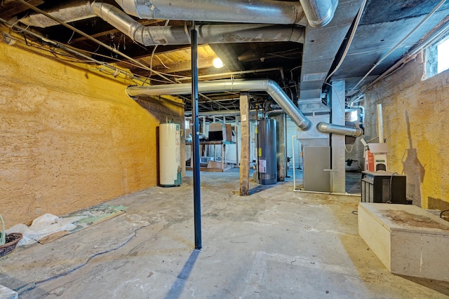 350 N Broadway St, Lake Orion, MI 48362 - basement with gas water heater
