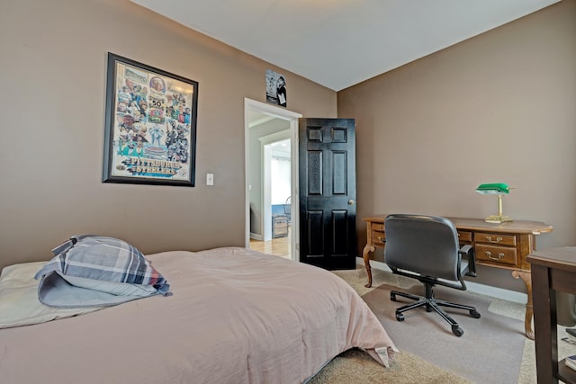 350 N Broadway St, Lake Orion, MI 48362 - bedroom featuring light carpet, a desk, and baseboards