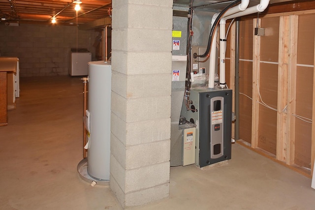 222 S Park St, Zeeland, MI 49464 - utility room with water heater