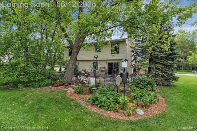 23637 Cranbrooke Dr, Novi, MI 48375 - view of front of house featuring a front lawn and a patio