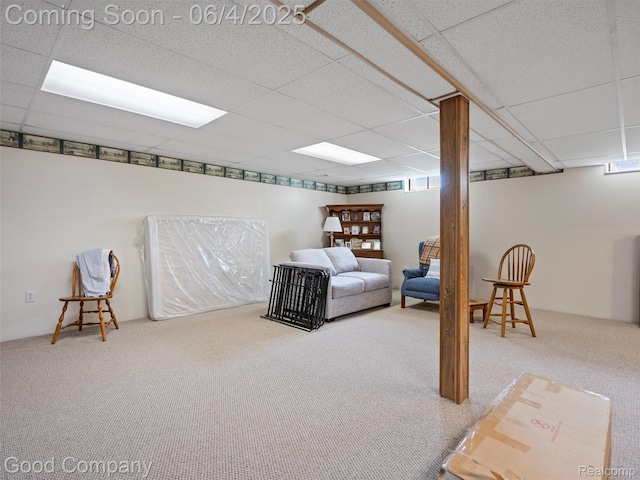 864 Challenging Trl, South Lyon, MI 48178 - bedroom featuring carpet and a drop ceiling