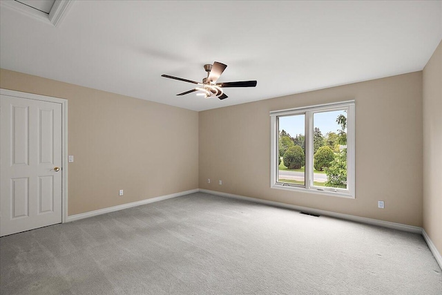 998 Eagle Ave, Ann Arbor, MI 48103 - carpeted empty room featuring baseboards and a ceiling fan