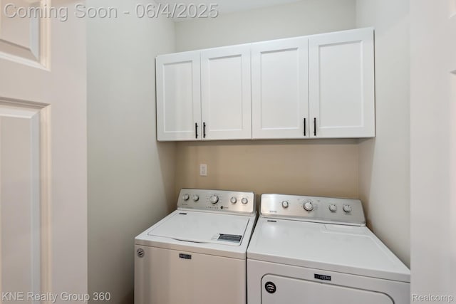 1720 Carlisle St, Howell, MI 48855 - laundry area featuring cabinet space and washing machine and dryer