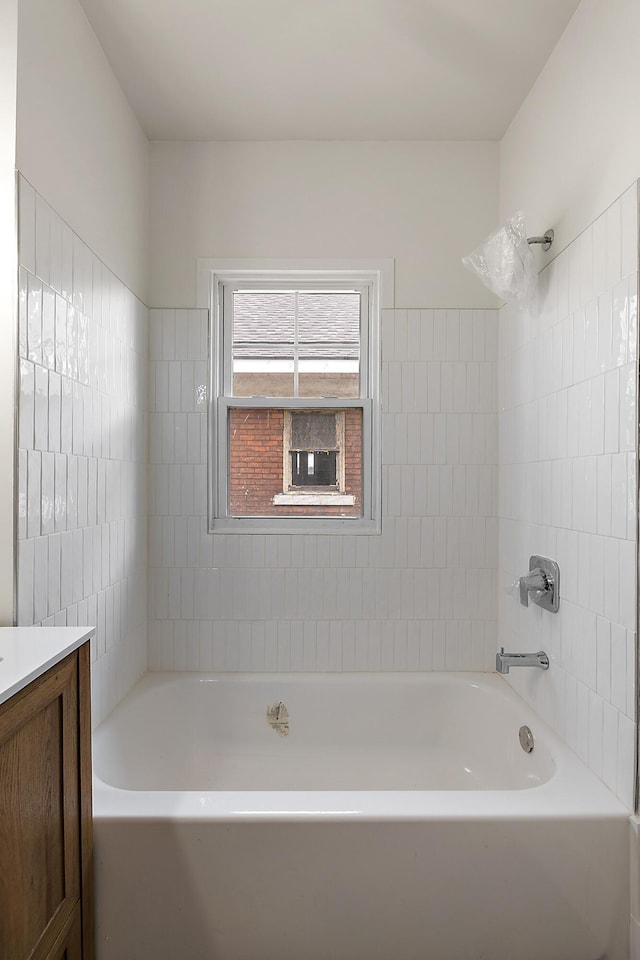 1174 Taylor St, Detroit, MI 48202 - full bathroom with vanity and shower / bath combination