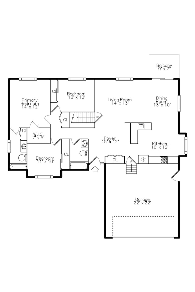 242 S Wallace Blvd, Ypsilanti, MI 48197 - home floor plan