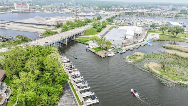 193 Wayne St, Saint Joseph, MI 49085 - bird's eye view of a notable bridge and a large body of water