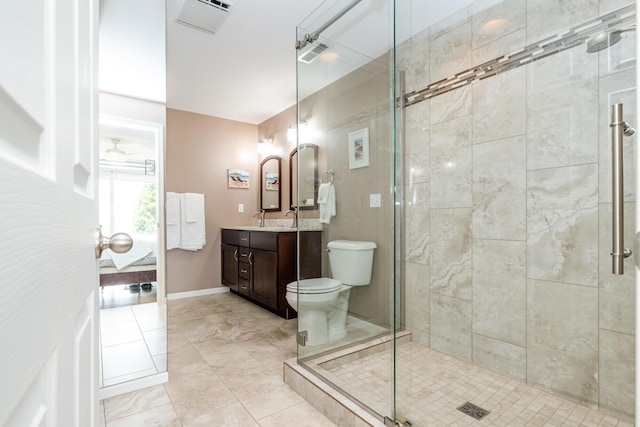 193 Wayne St, Saint Joseph, MI 49085 - ensuite bathroom featuring vanity, a stall shower, and toilet