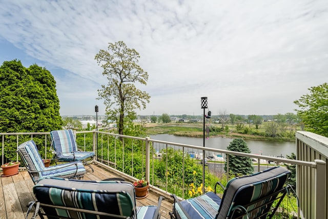 193 Wayne St, Saint Joseph, MI 49085 - wooden deck featuring a water view