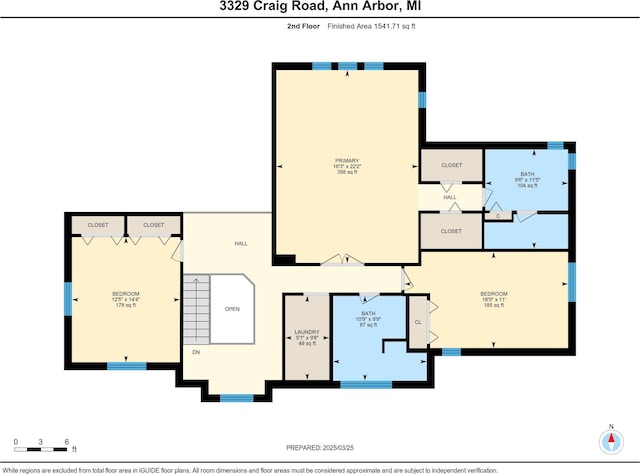3329 Craig Rd, Ann Arbor, MI 48103 - floor plan / room layout