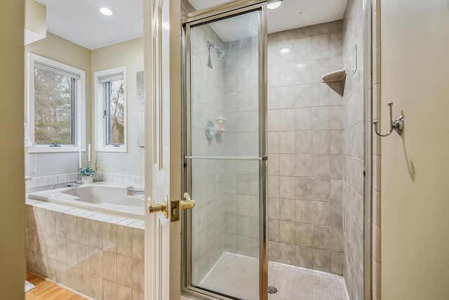 3329 Craig Rd, Ann Arbor, MI 48103 - full bath with a garden tub and a shower stall