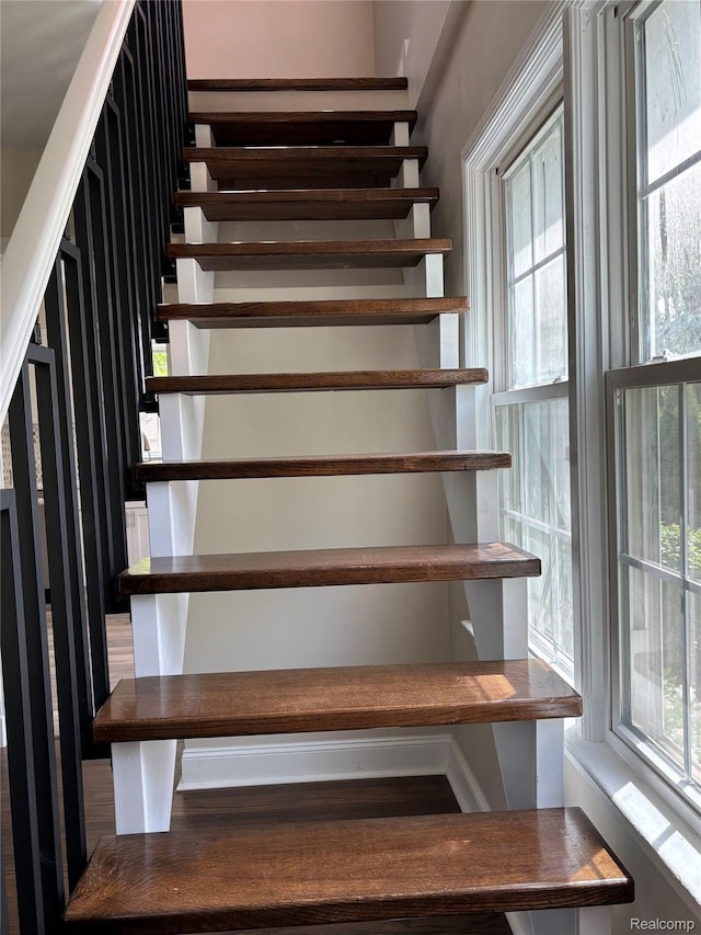 1139 S 7th St, Ann Arbor, MI 48103 - staircase featuring plenty of natural light