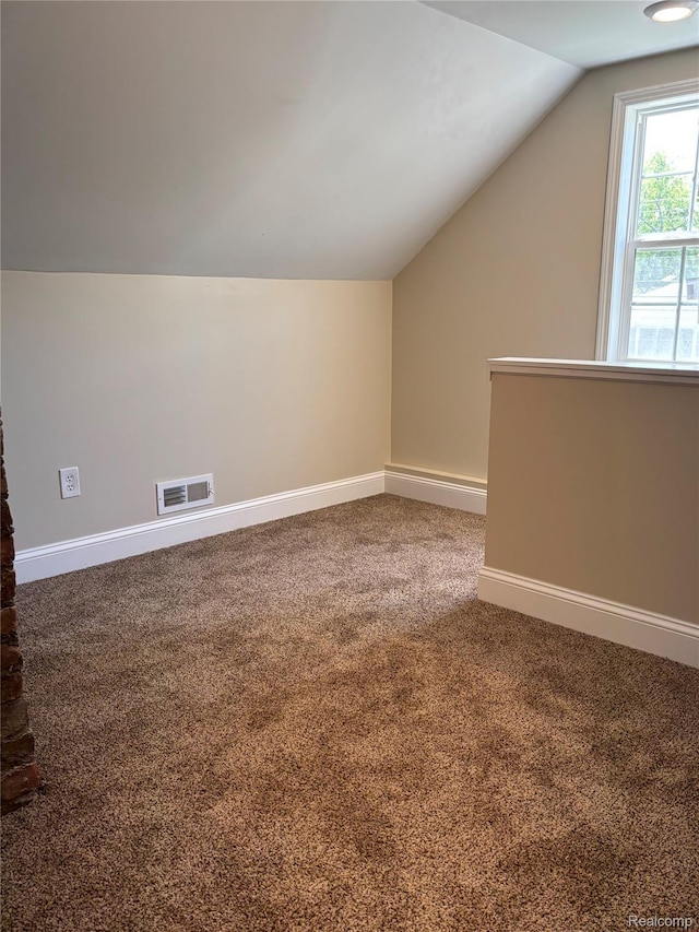 1139 S 7th St, Ann Arbor, MI 48103 - additional living space featuring lofted ceiling, carpet, and baseboards