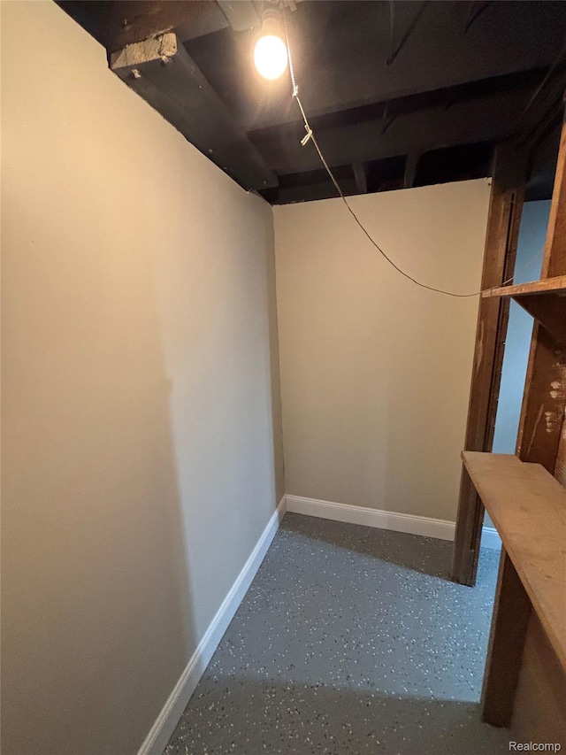 1139 S 7th St, Ann Arbor, MI 48103 - below grade area featuring baseboards