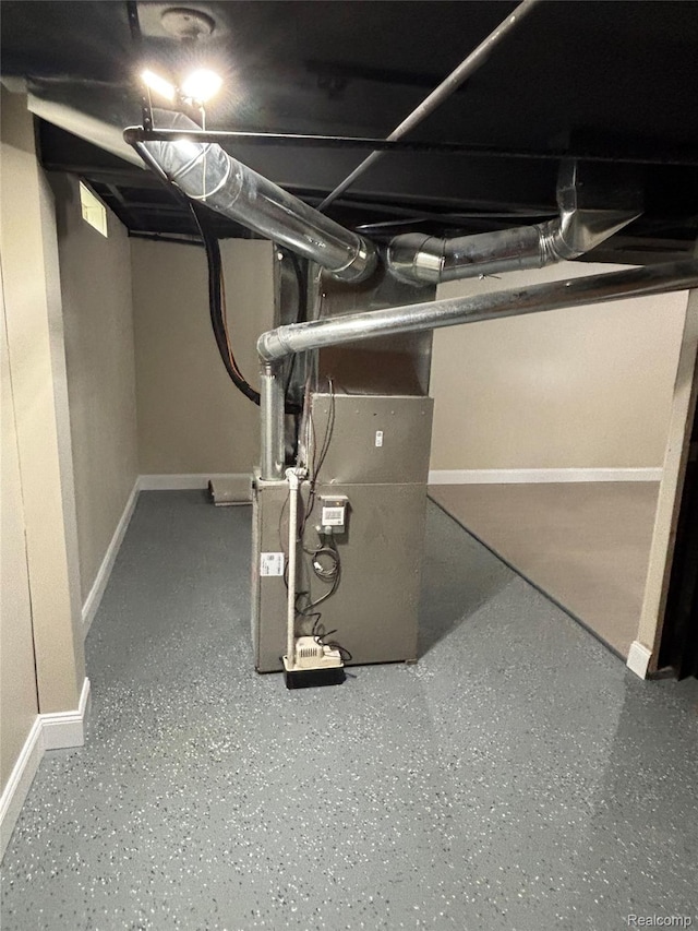 1139 S 7th St, Ann Arbor, MI 48103 - finished basement with baseboards and heating unit