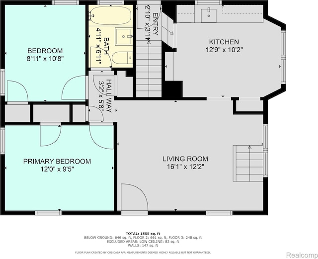 1139 S 7th St, Ann Arbor, MI 48103 - view of home floor plan