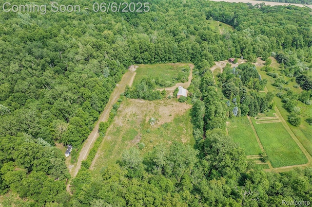 10900 Tuttlehill Rd, Milan, MI 48160 - aerial view of property and surrounding area featuring a forest