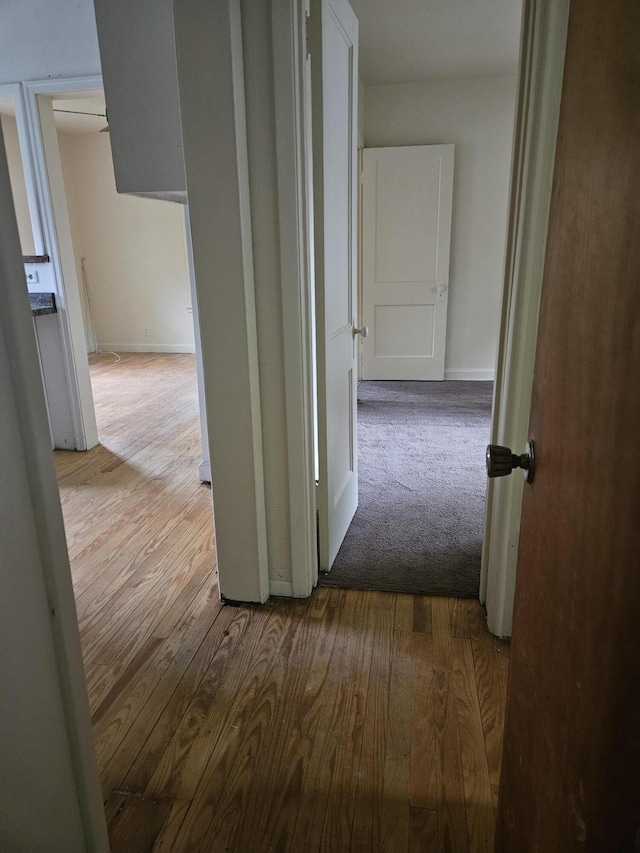 2745 Riverside Rd, Benton Harbor, MI 49022 - hallway featuring wood finished floors