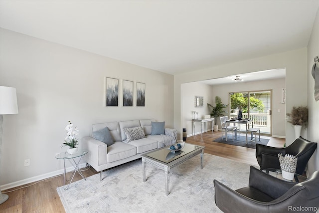 1011 Knowles St, Royal Oak, MI 48067 - living area featuring wood finished floors and baseboards